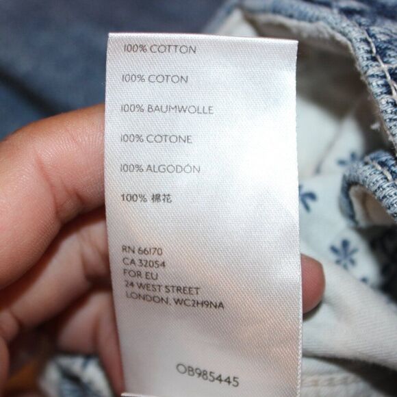 Free People We the Free Women's East Coast Wide Leg Trouser Jeans Blue Size 26 - Picture 9 of 12